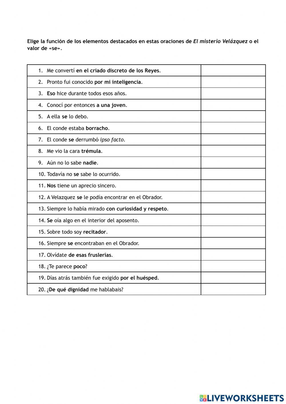 Funciones sintácticas y valores de -se-