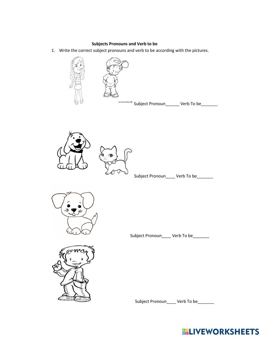 Subjects Pronouns, Verb to be, professions