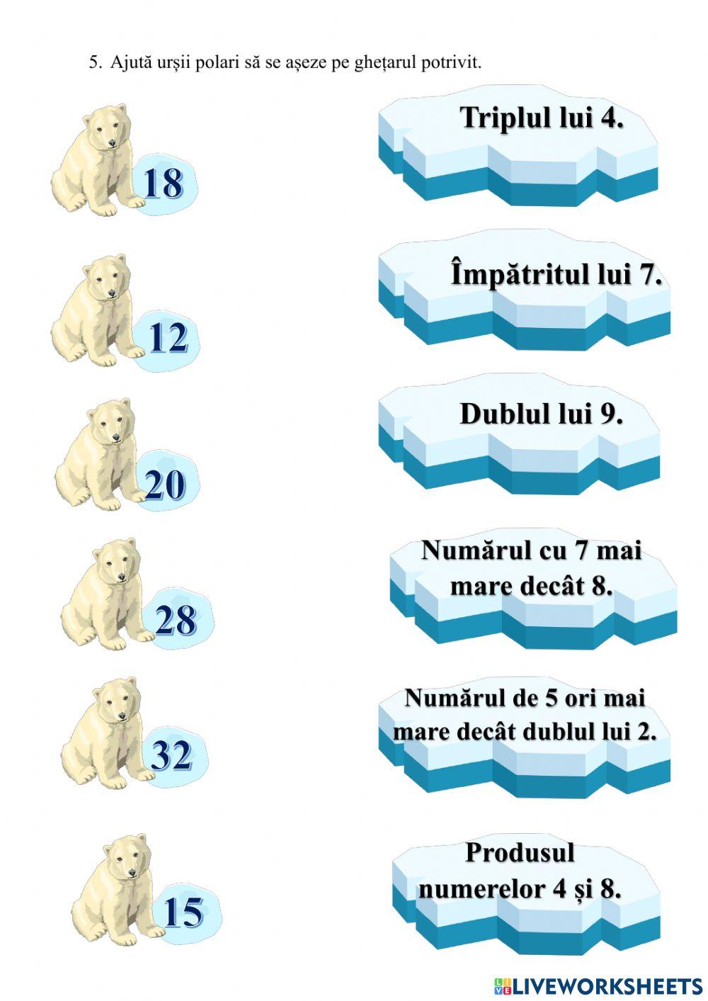 Înmulțirea când unul dintre factori este 4 Înmulțirea când unul dintre factori este 4