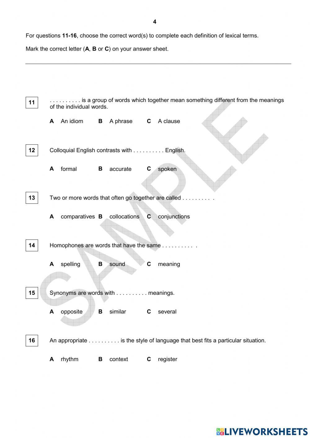 TKT Module 1 practice test (part 1)