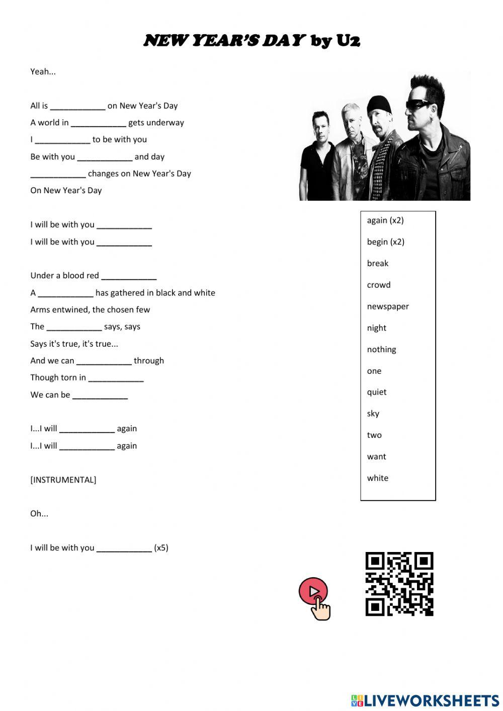 Song: -New Year's Day- by U2