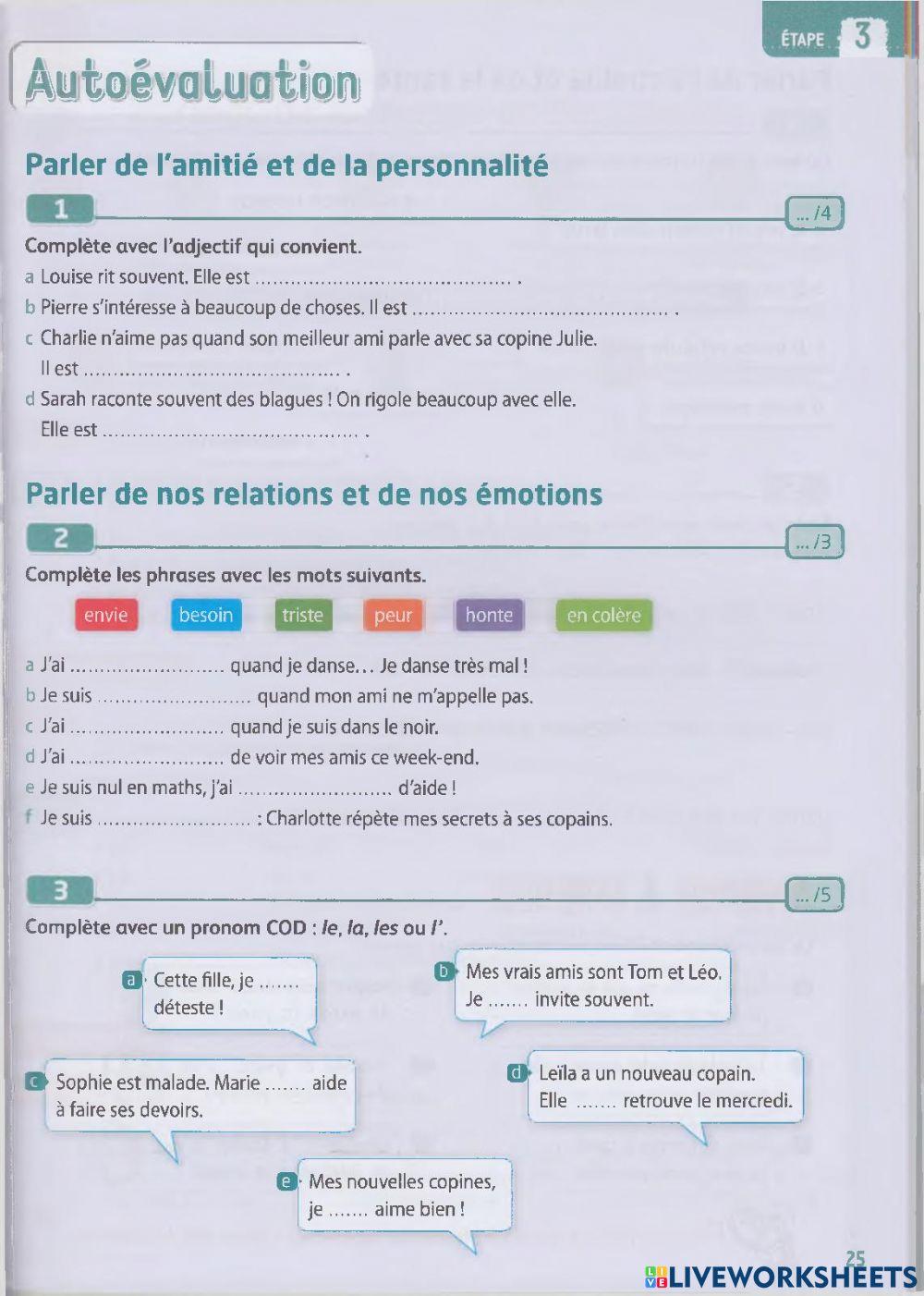 Cahier Adomania 2 Autoévaluation module 3