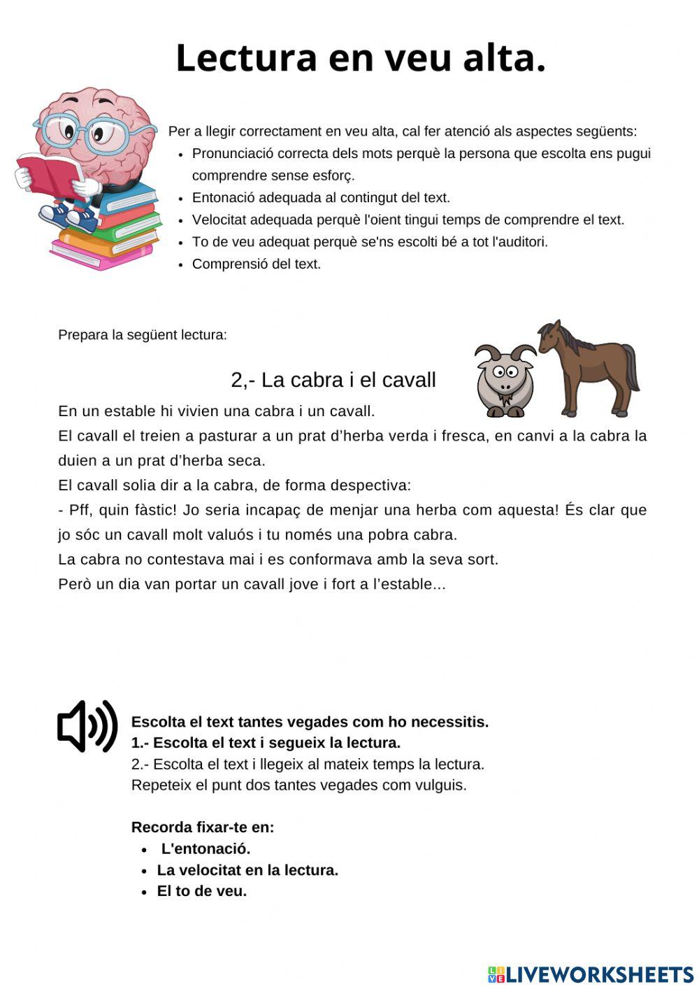 Lectura en veu alta 2