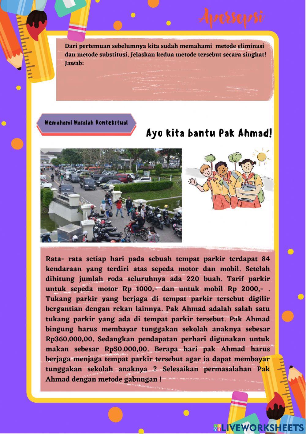 Sistem Persamaan Linear Dua Variabel