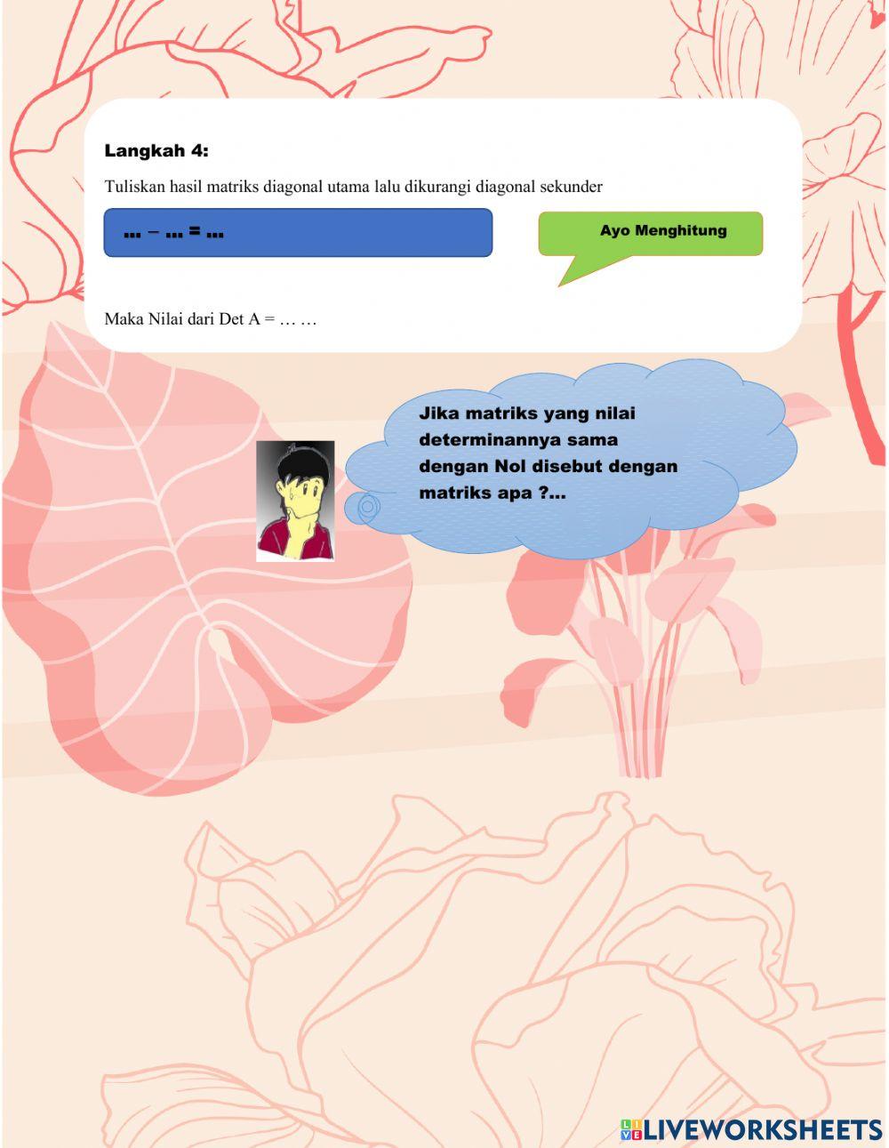 Determinan Matriks Ordo 2x2