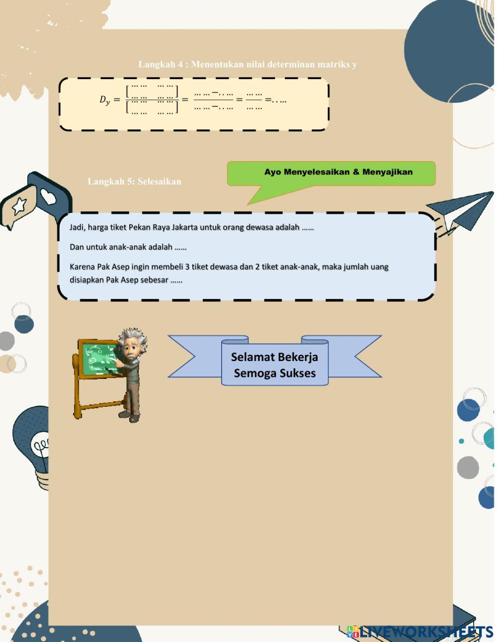 Determinan Matriks Ordo 2x2