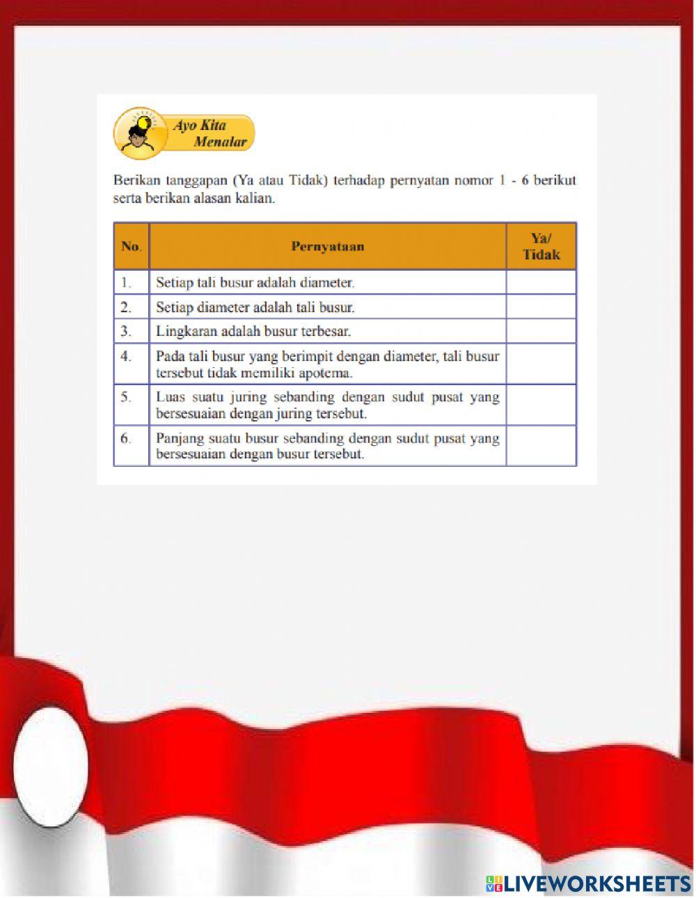 Unsur-unsur lingkaran