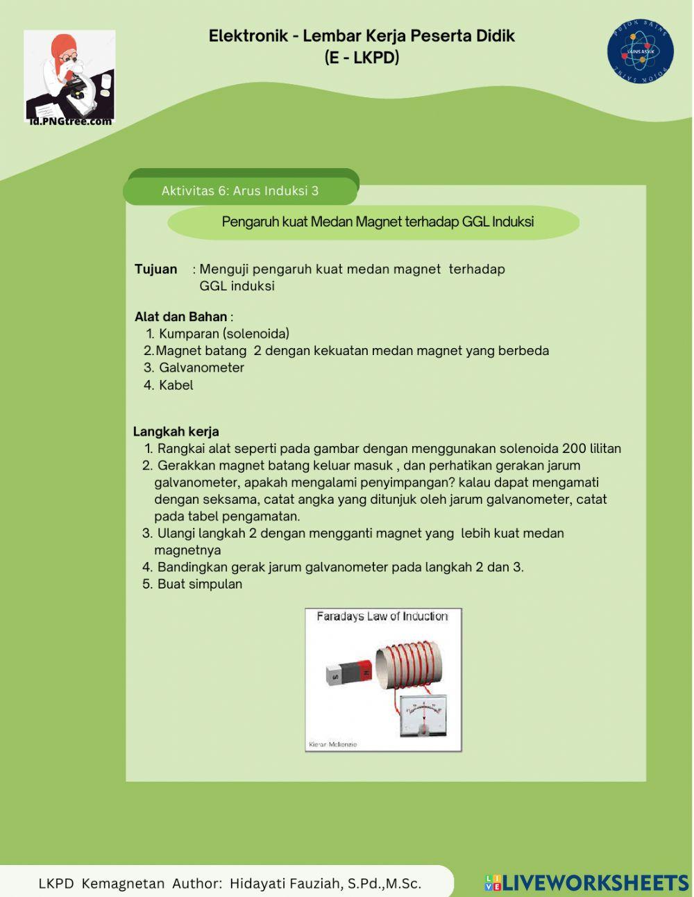 Faktor yang Mempengaruhi Arus Induksi