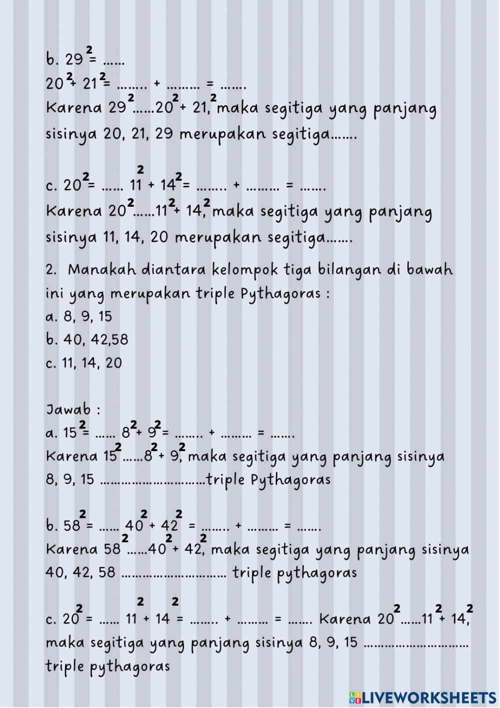 Kegiatan 3 Pytagoras