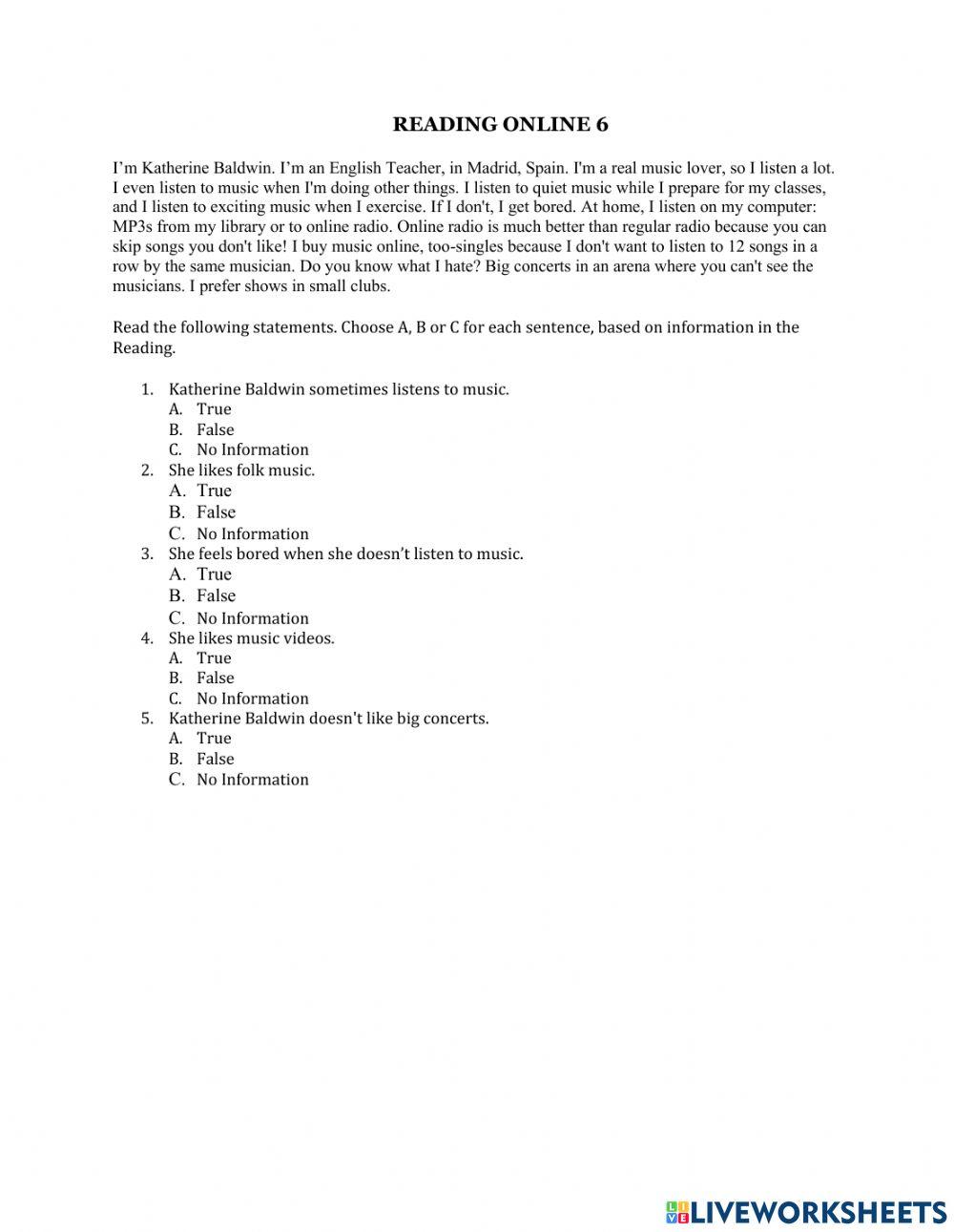 Topnotch1A unit 6 music reading