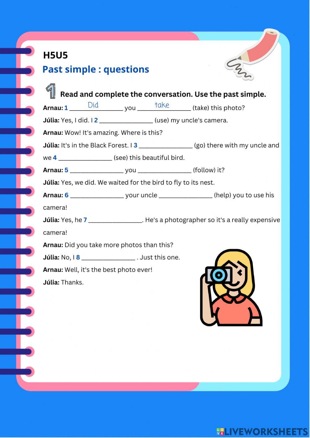 H5U5- Past simple: questions