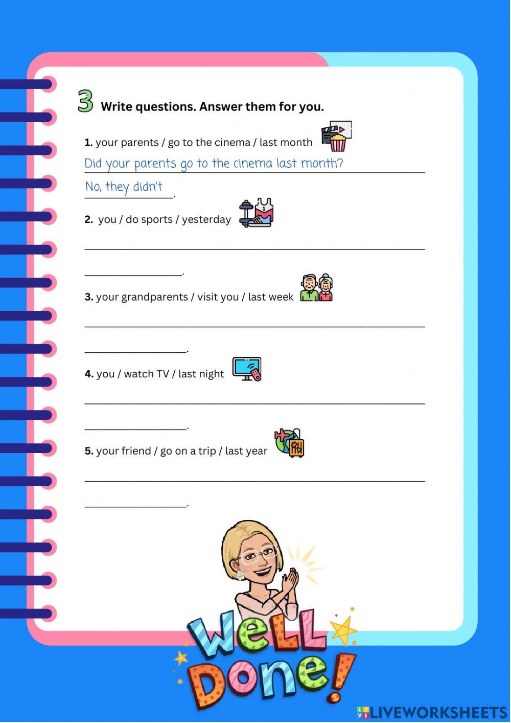 H5U5- Past simple: questions