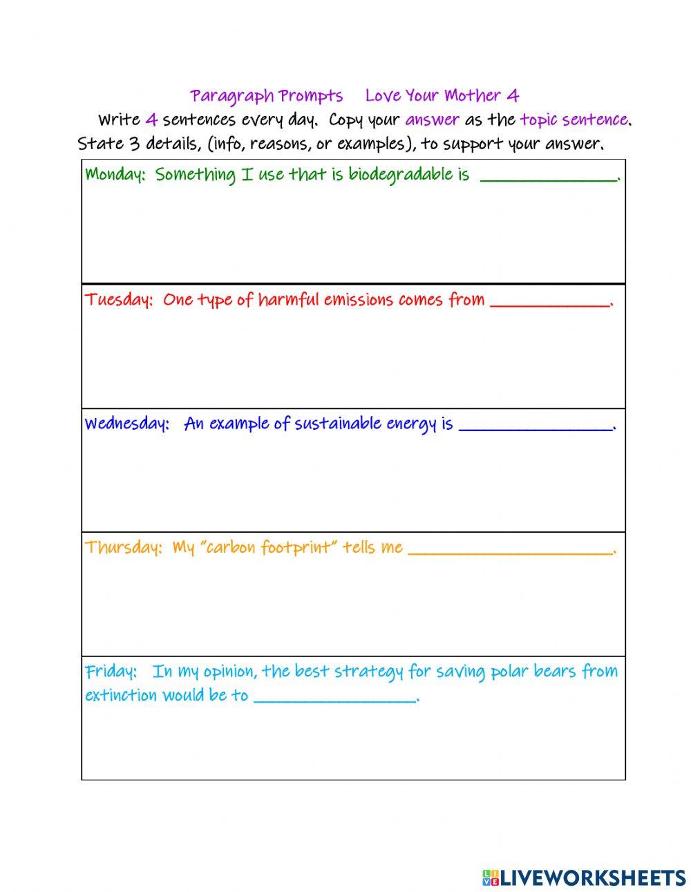 Paragraphs Love Your Mother 4