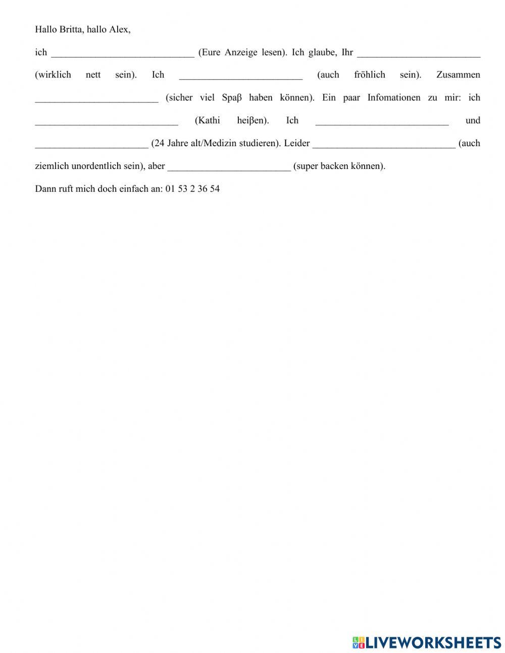 Prüfung Lektionen 19 und 20