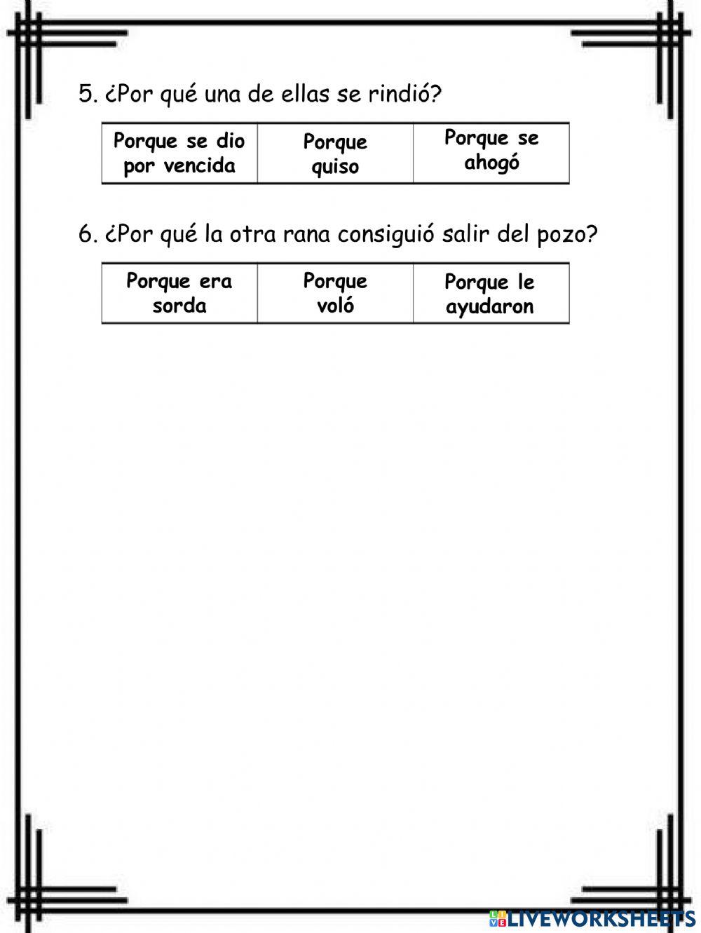 La rana sorda (Fábula)