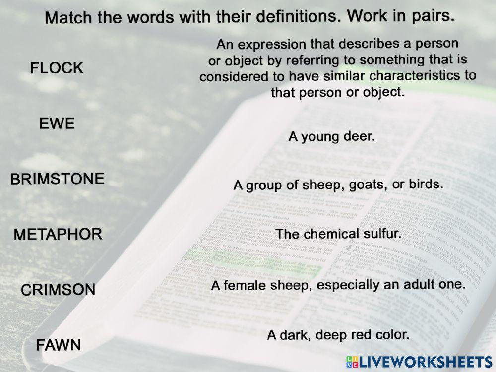 The Song of Songs - Matching