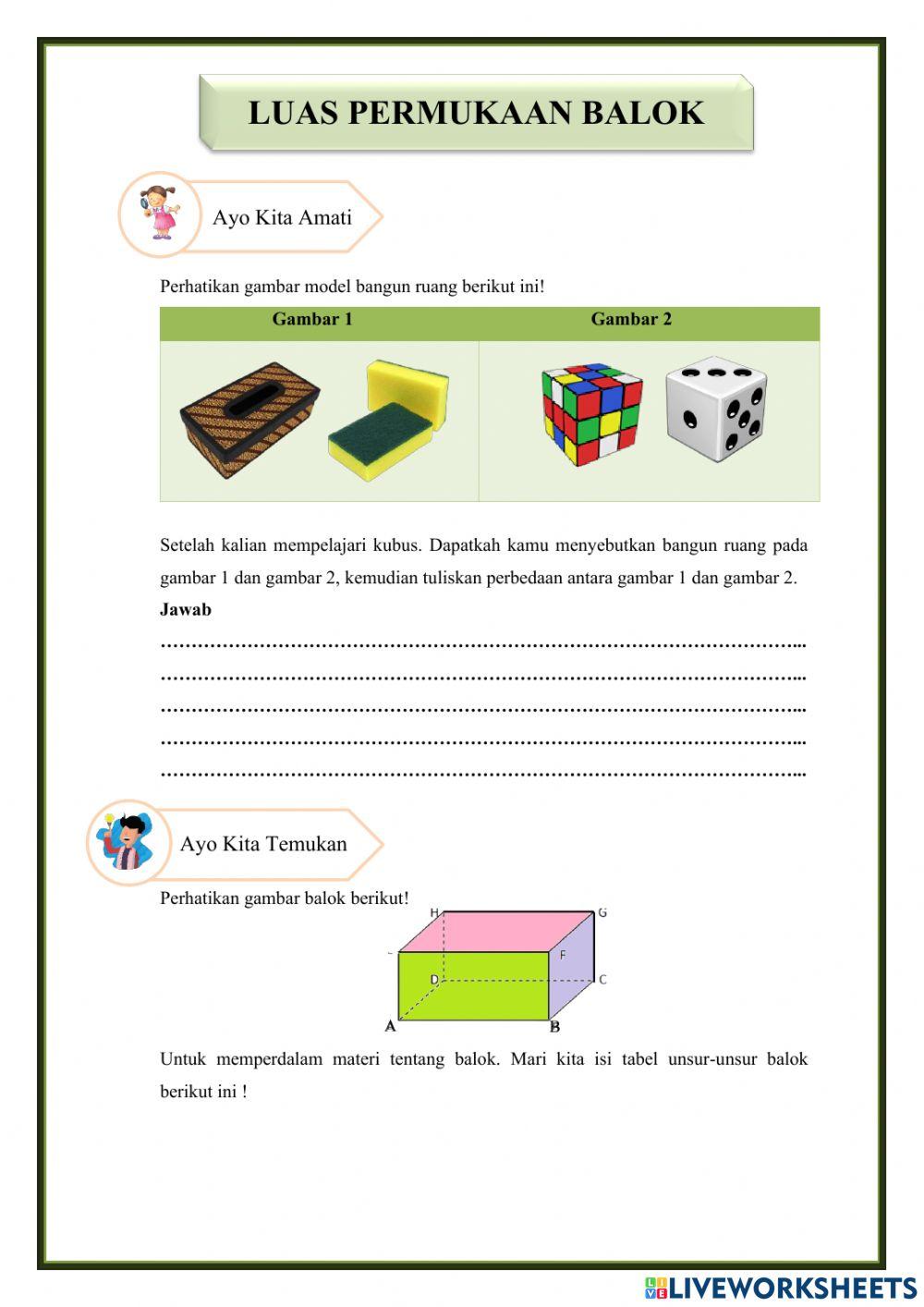 LKPD Bangun Ruang Sisi Datar Pertemuan 2