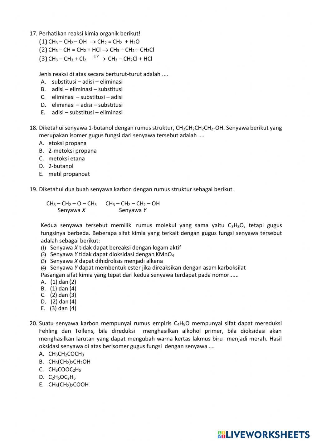 Senyawa Turunan Alkana