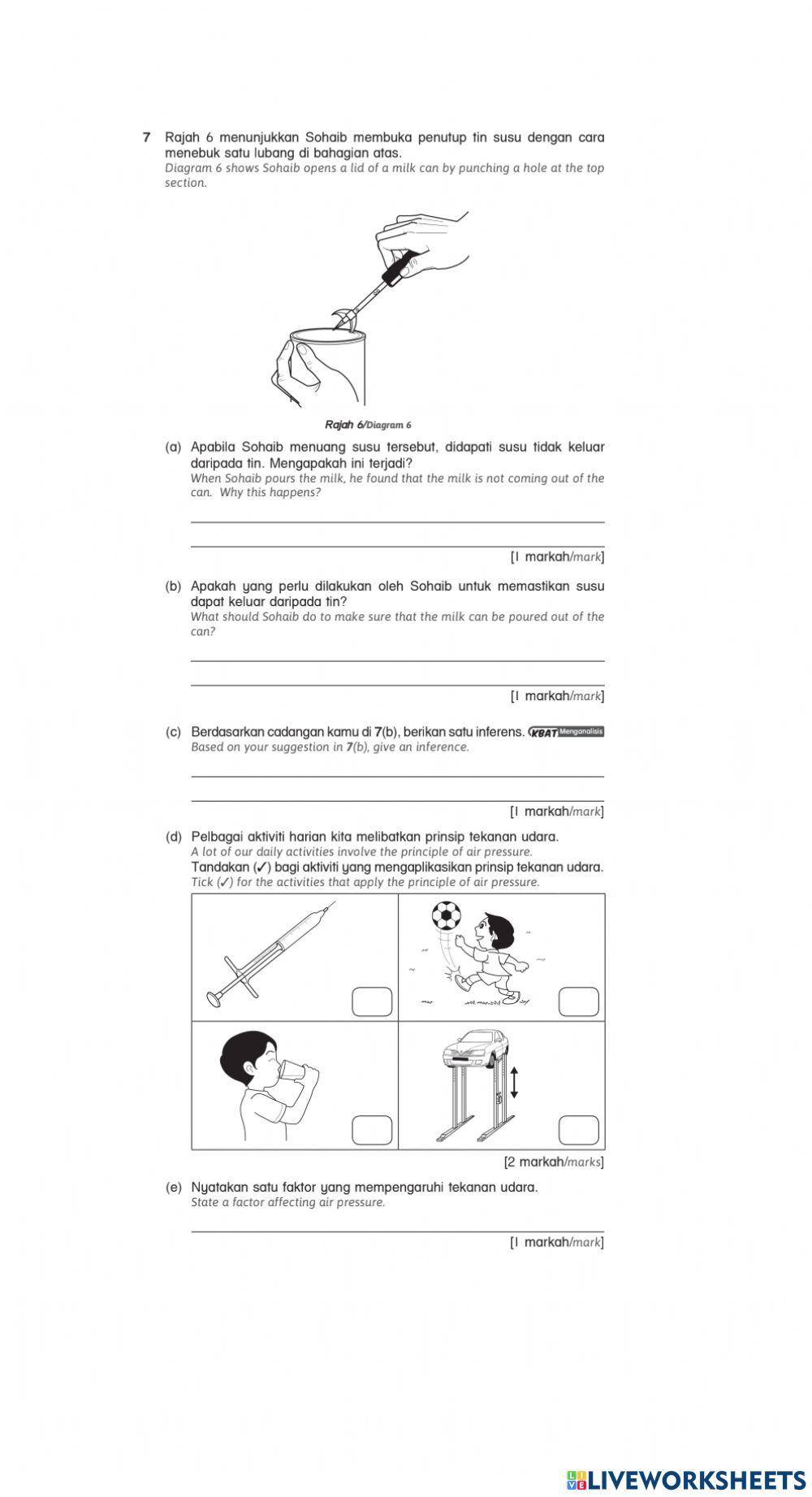 Summative Revision Science Year 6 -2