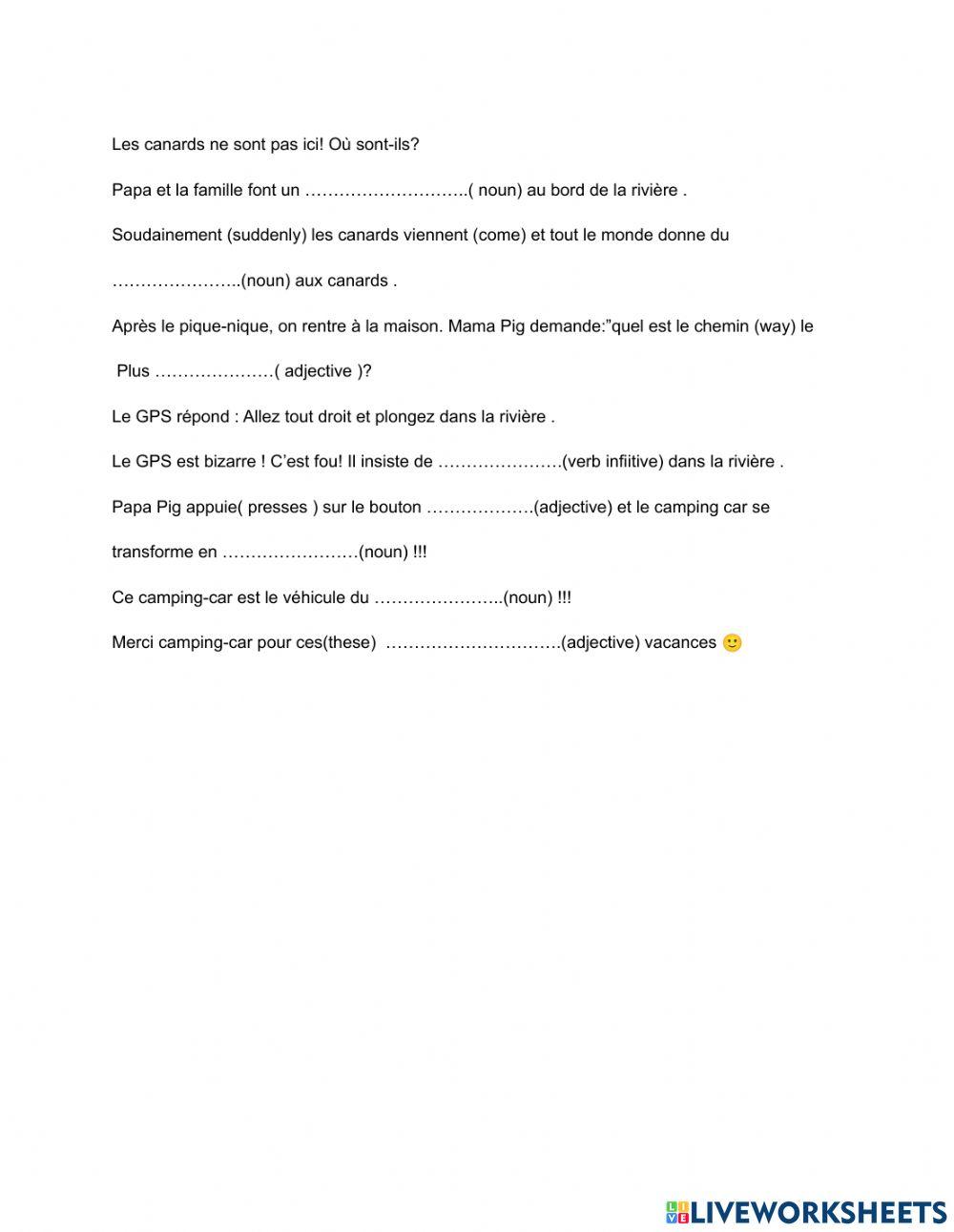 Vacances en camping car