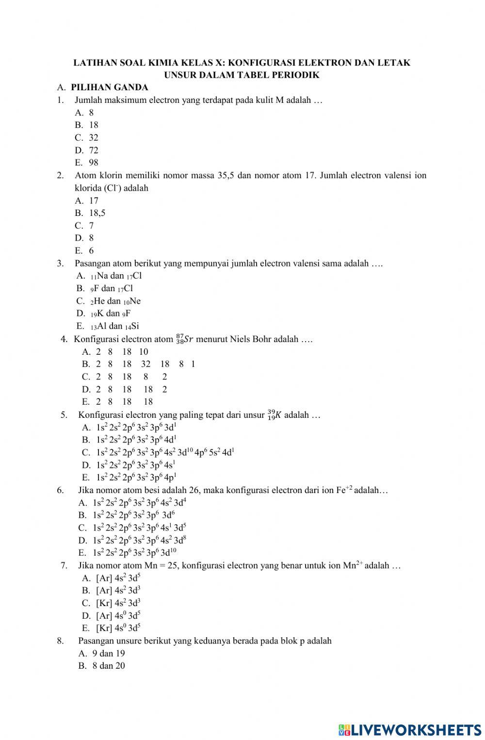 Sistem Periodik Unsur