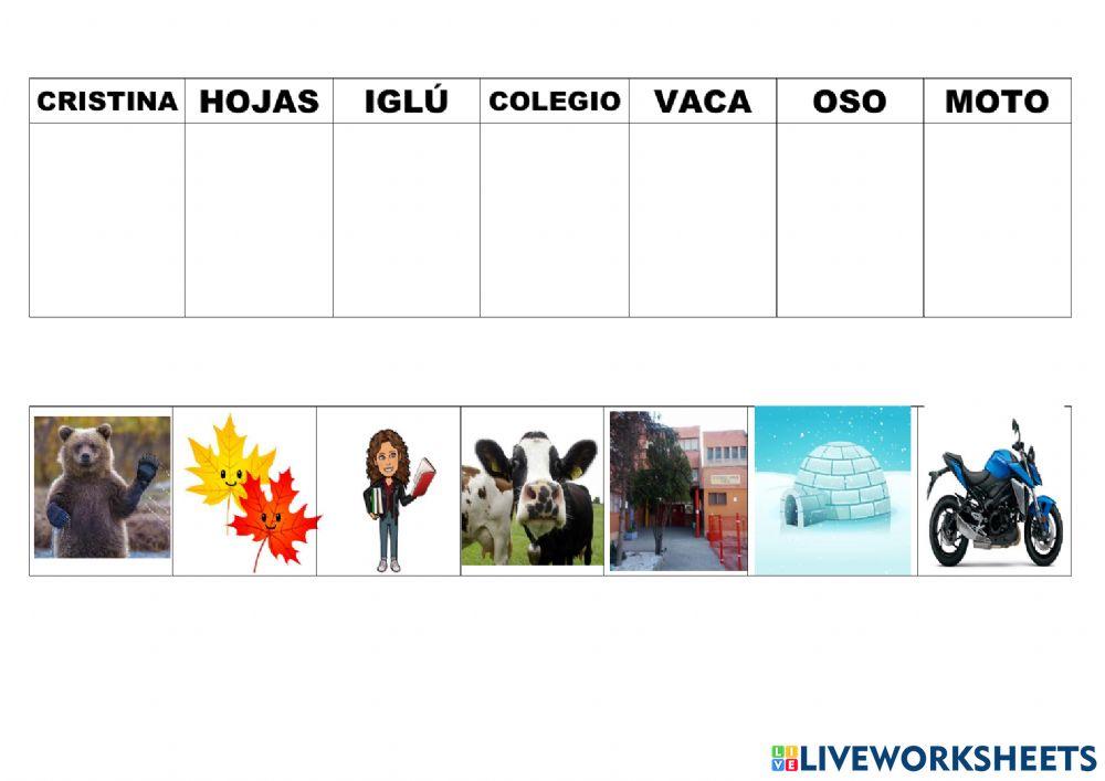 Asociar palabra con imagen