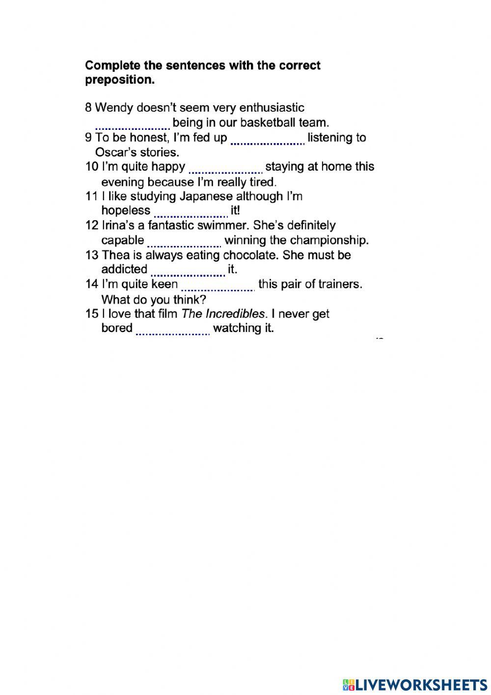 Revision intermediate+