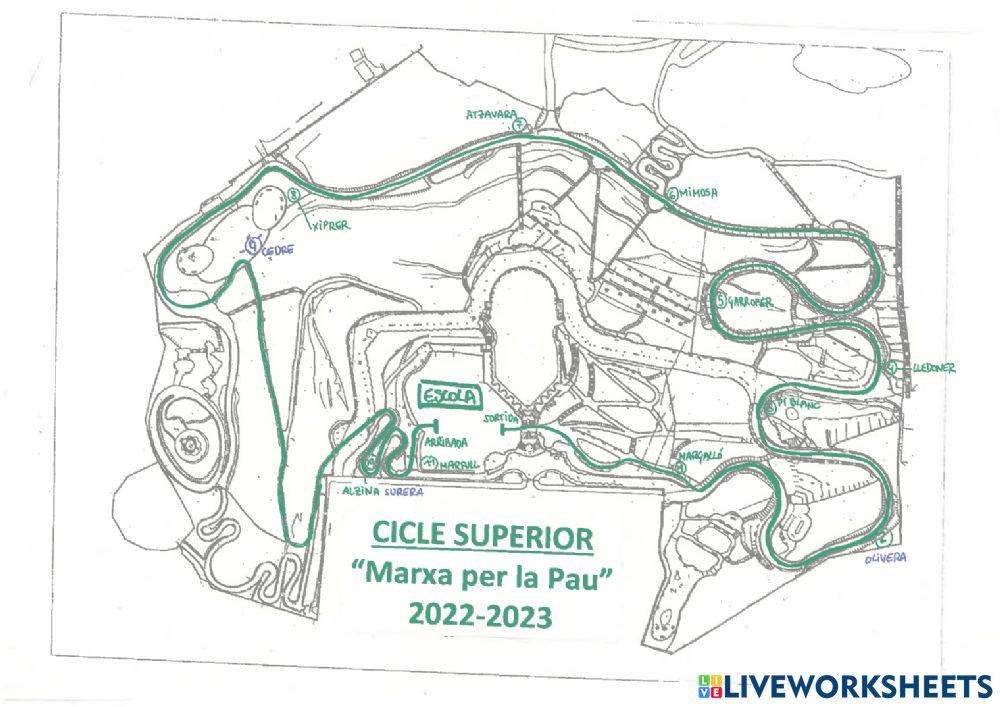 Itinerari marxa per la pau cicle superior