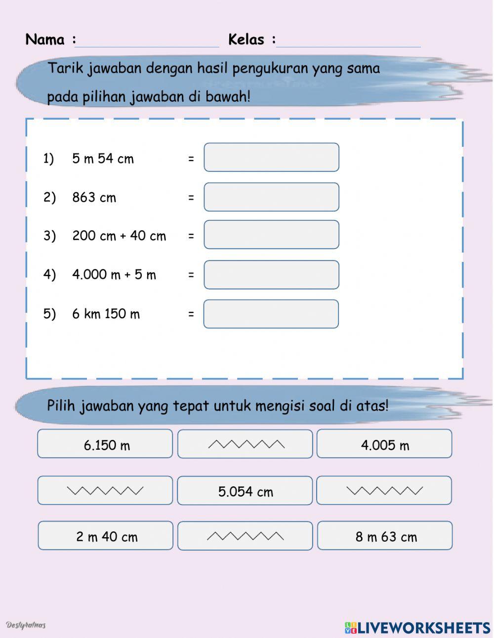 Pengukuran Panjang dan Berat