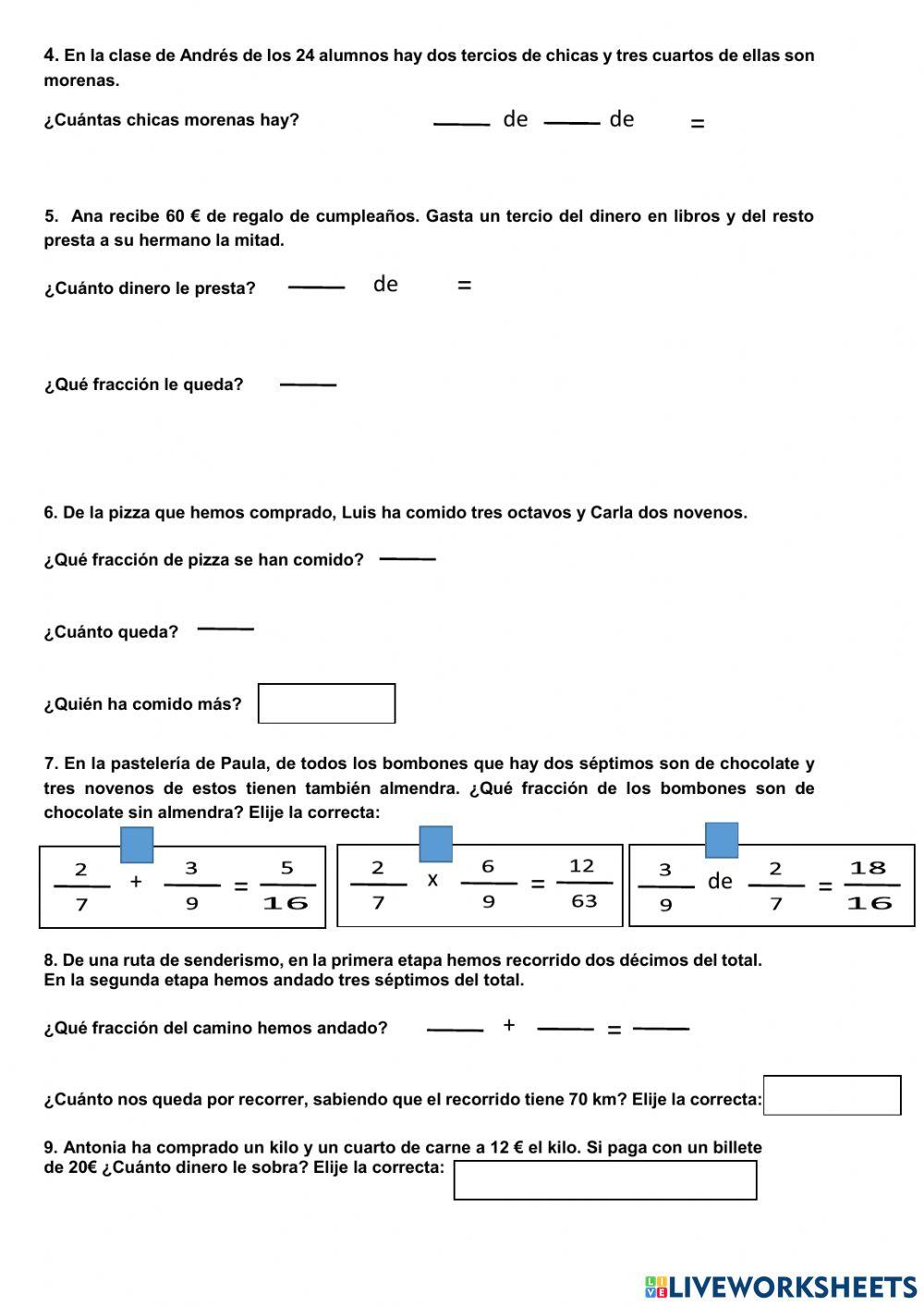 Examen mates carolina