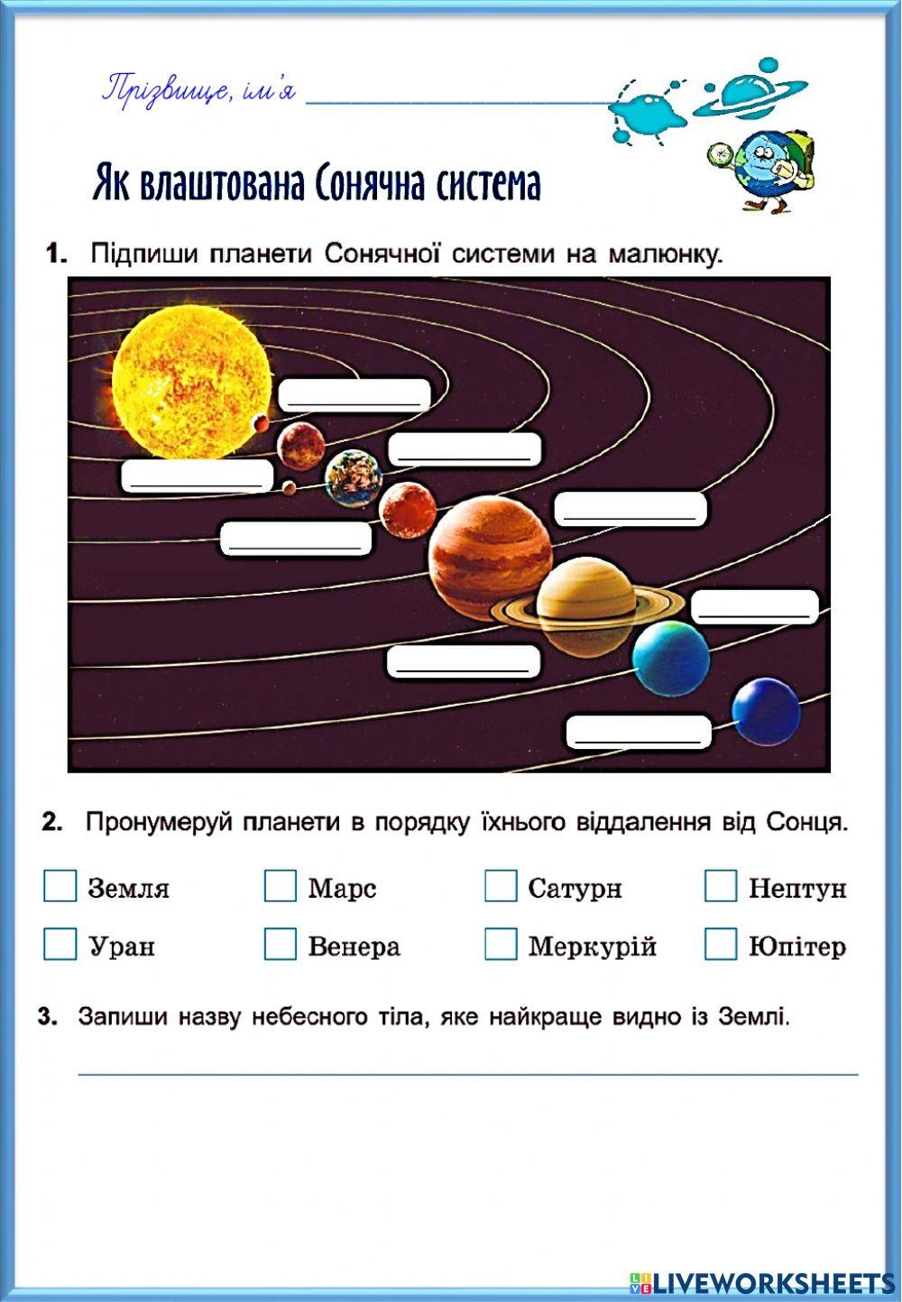 Сонячна система. Сонце