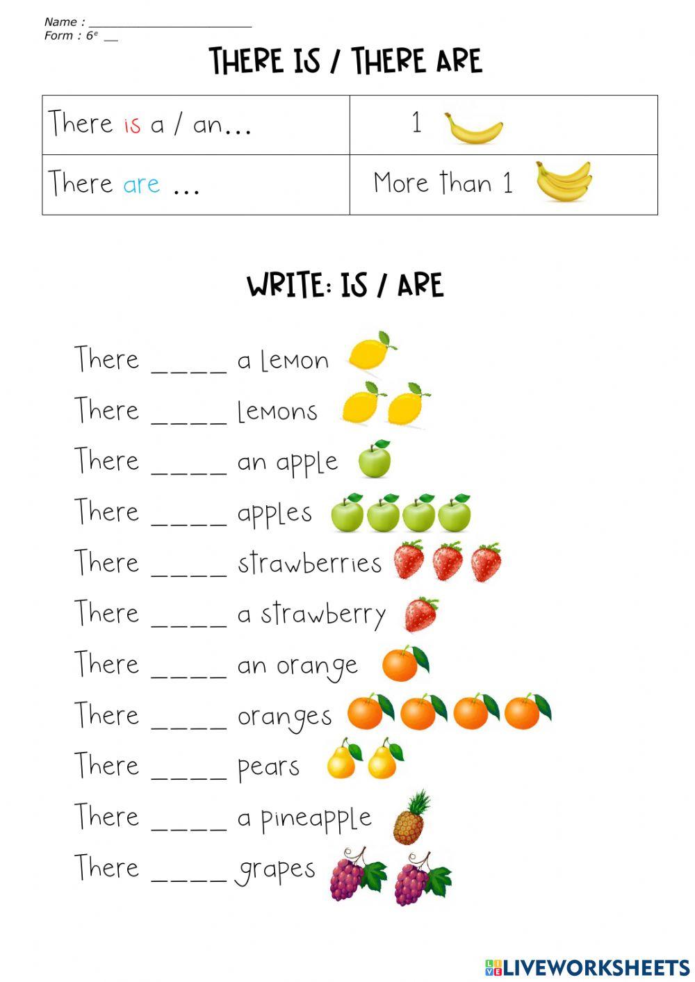 Food there is there are