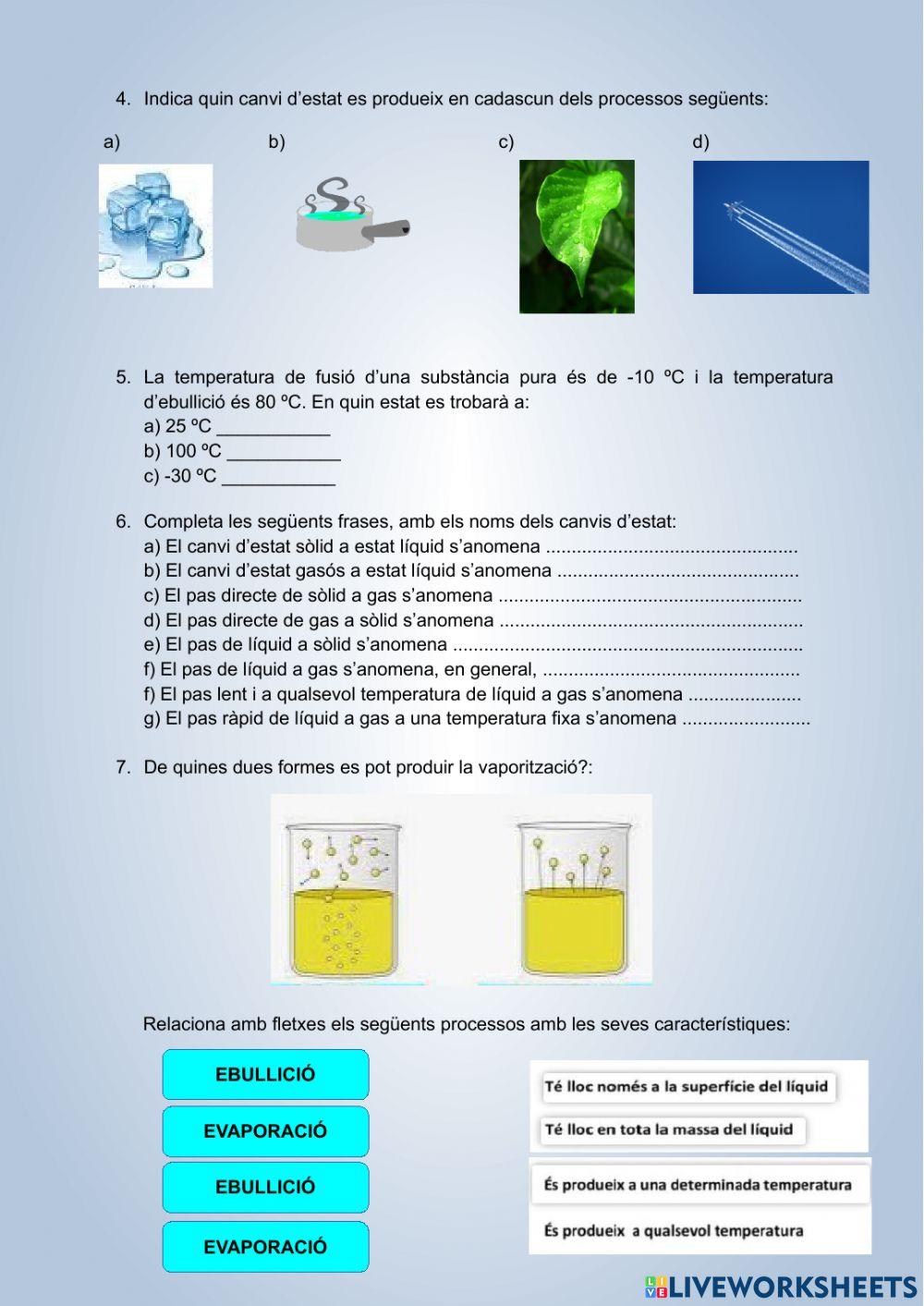 Els estats de la matèria-2n ESO