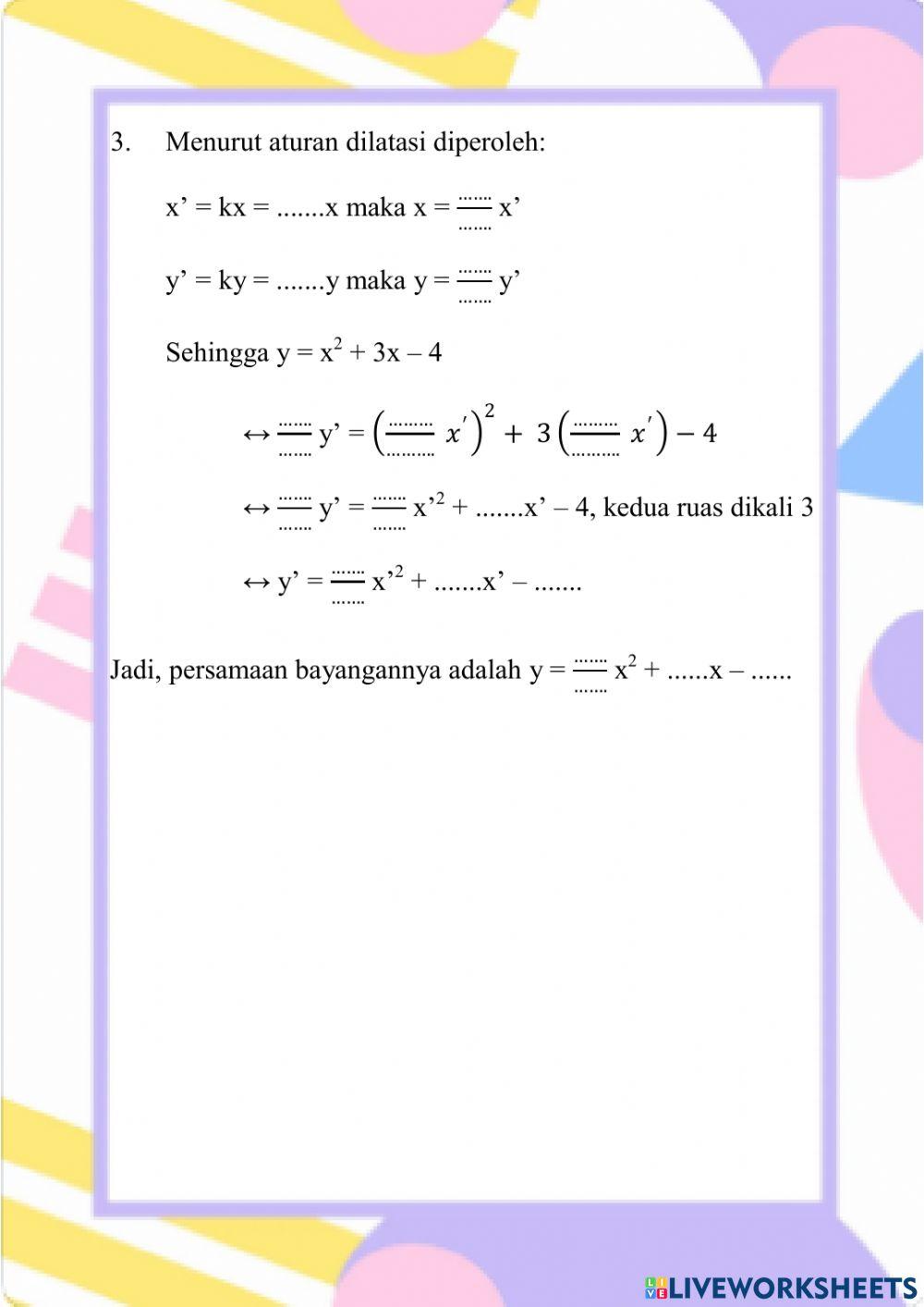 Dilatasi Dilatasi