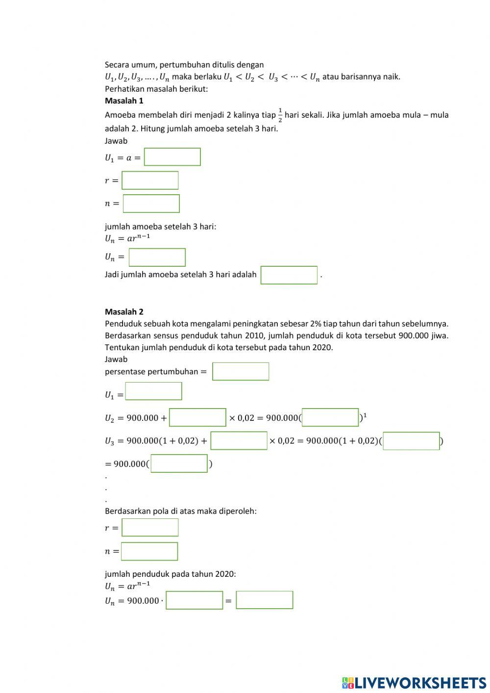 Pertumbuhan dan Peluruhan