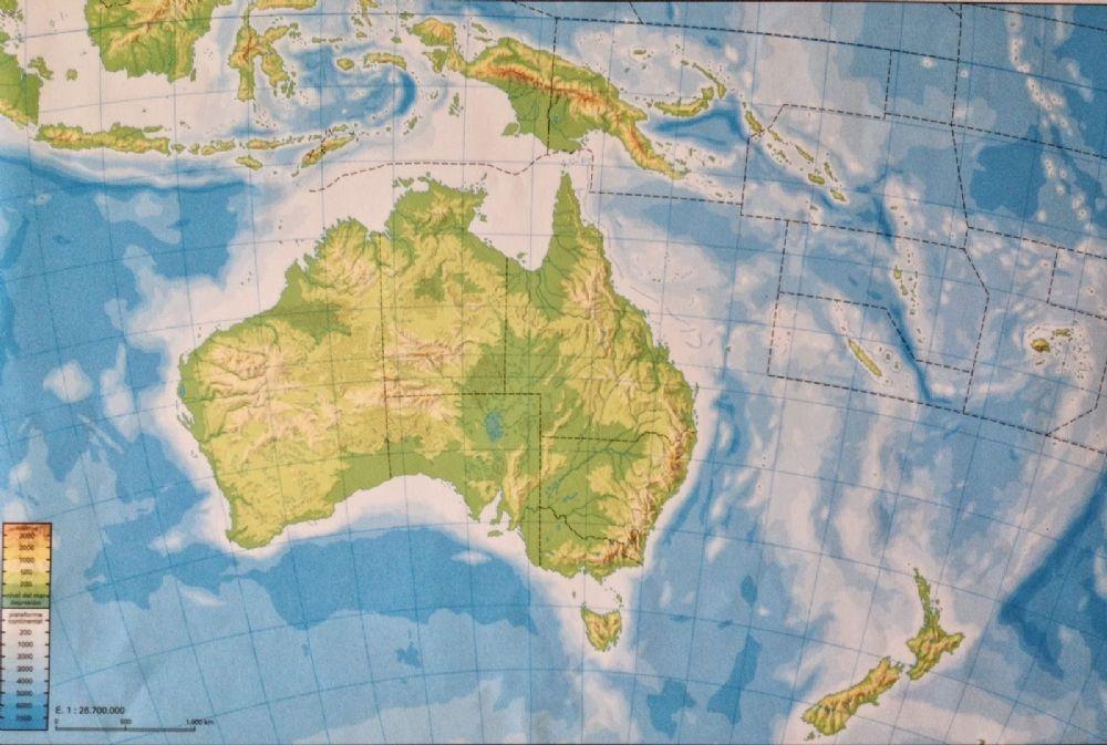 MAPA FÍSICO DE OCEANÍA 2