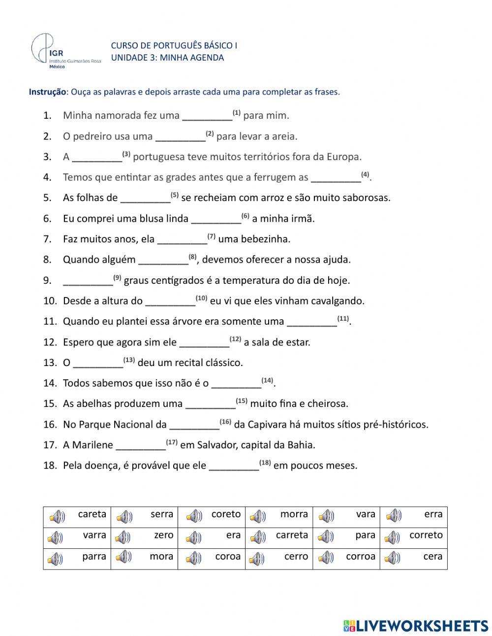 RR forte e R fraco diferença de significado