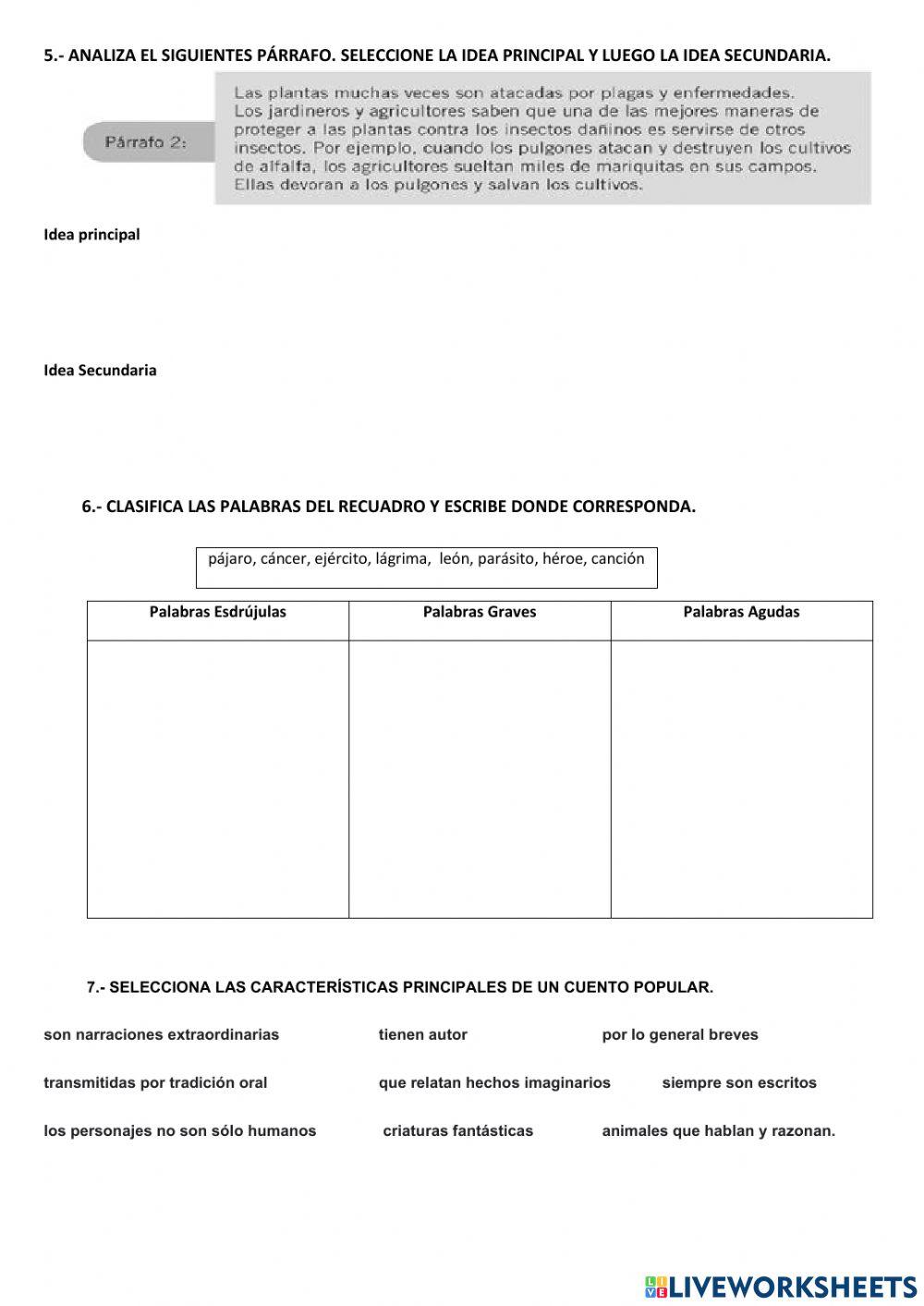 Evaluación del primer quimestre