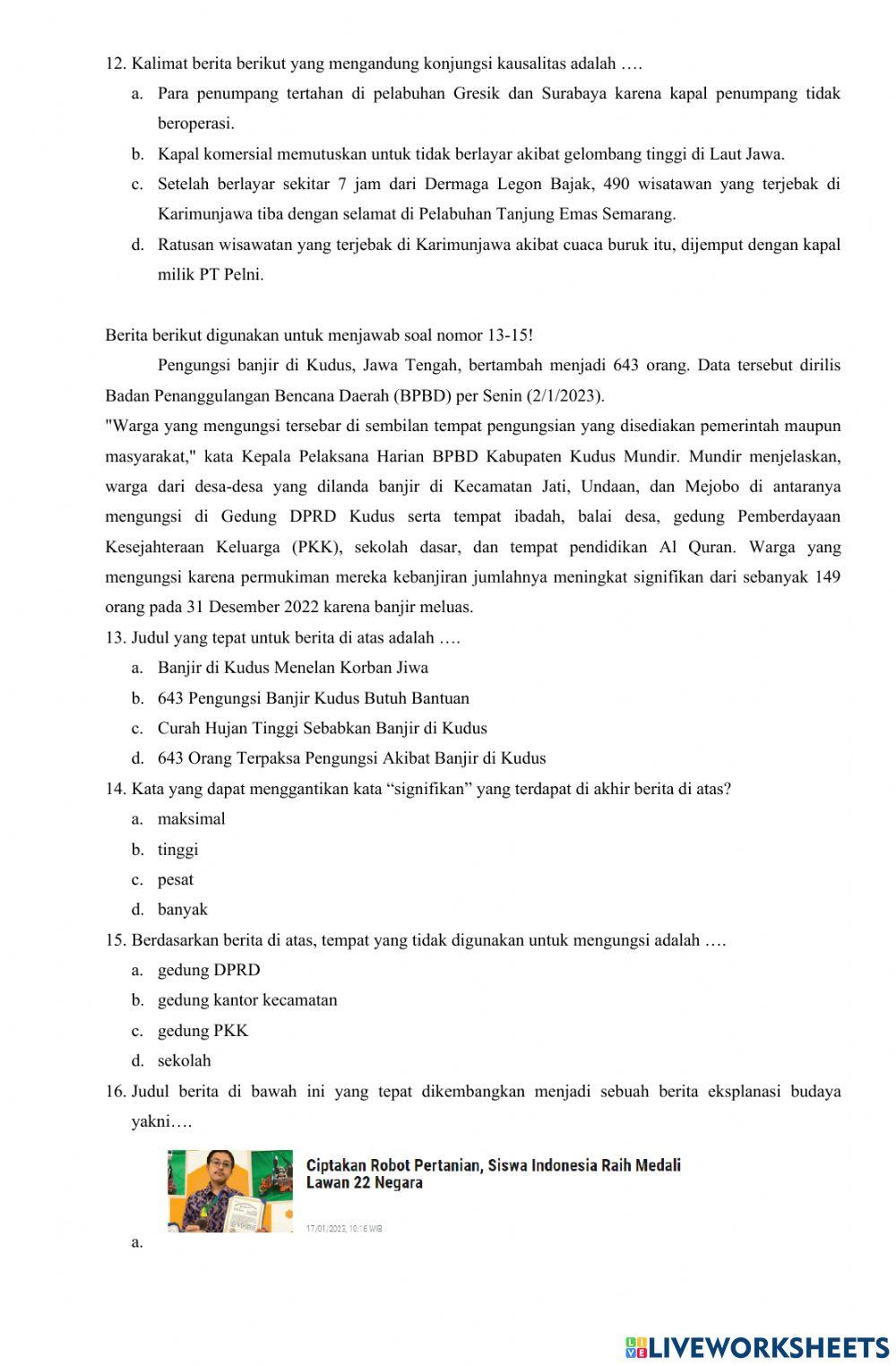 Ulangan Berita Eksplanasi