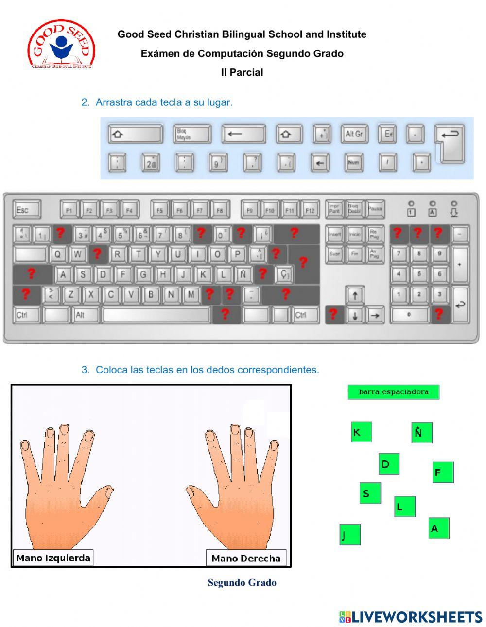 Examen de Computación Segundo Grado II Parcial