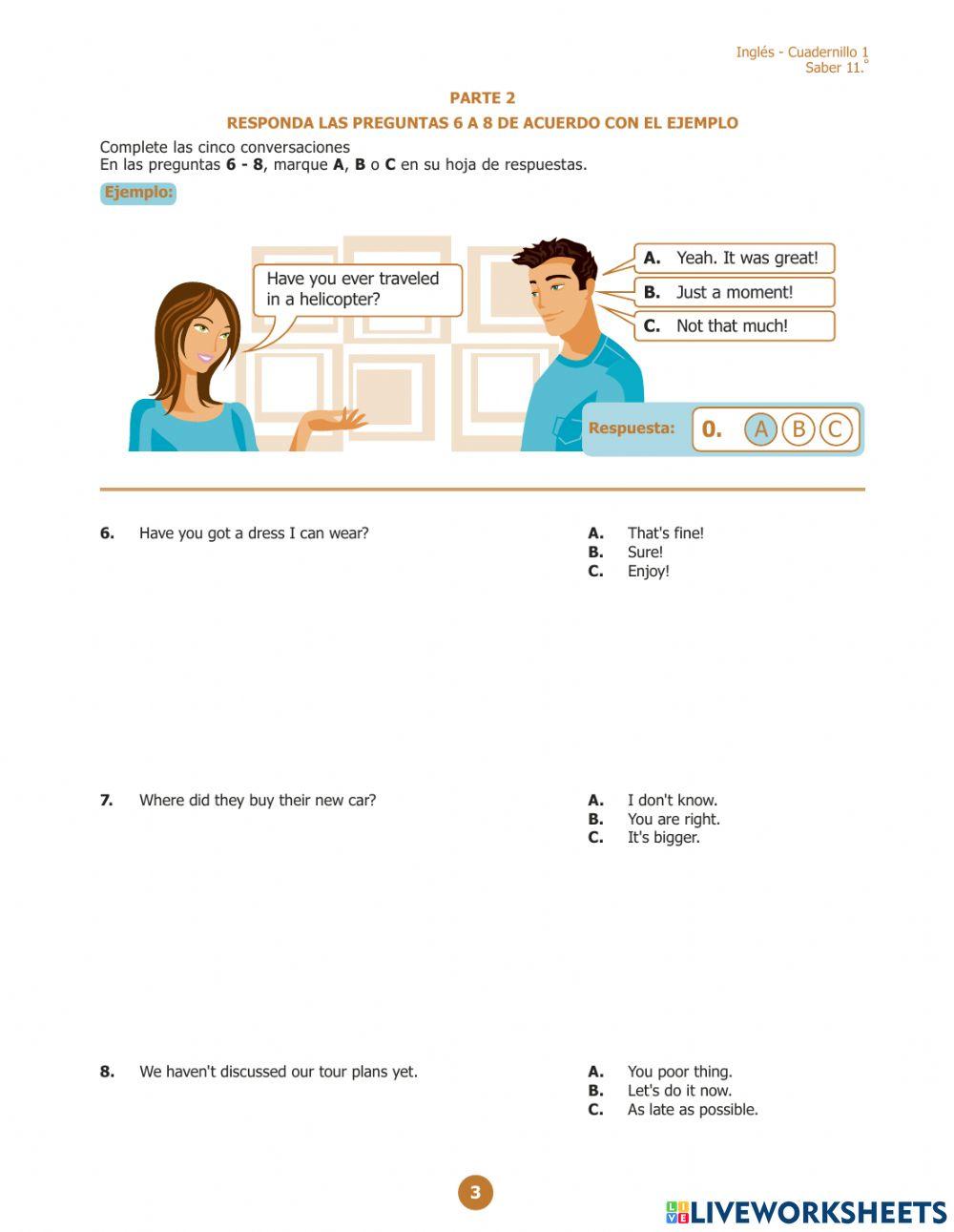 Prueba Diagnónstica Grado 11