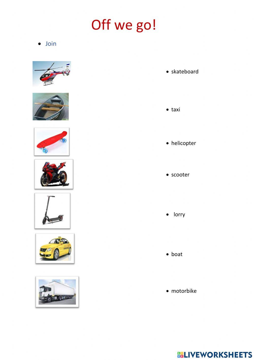 Means of transportation