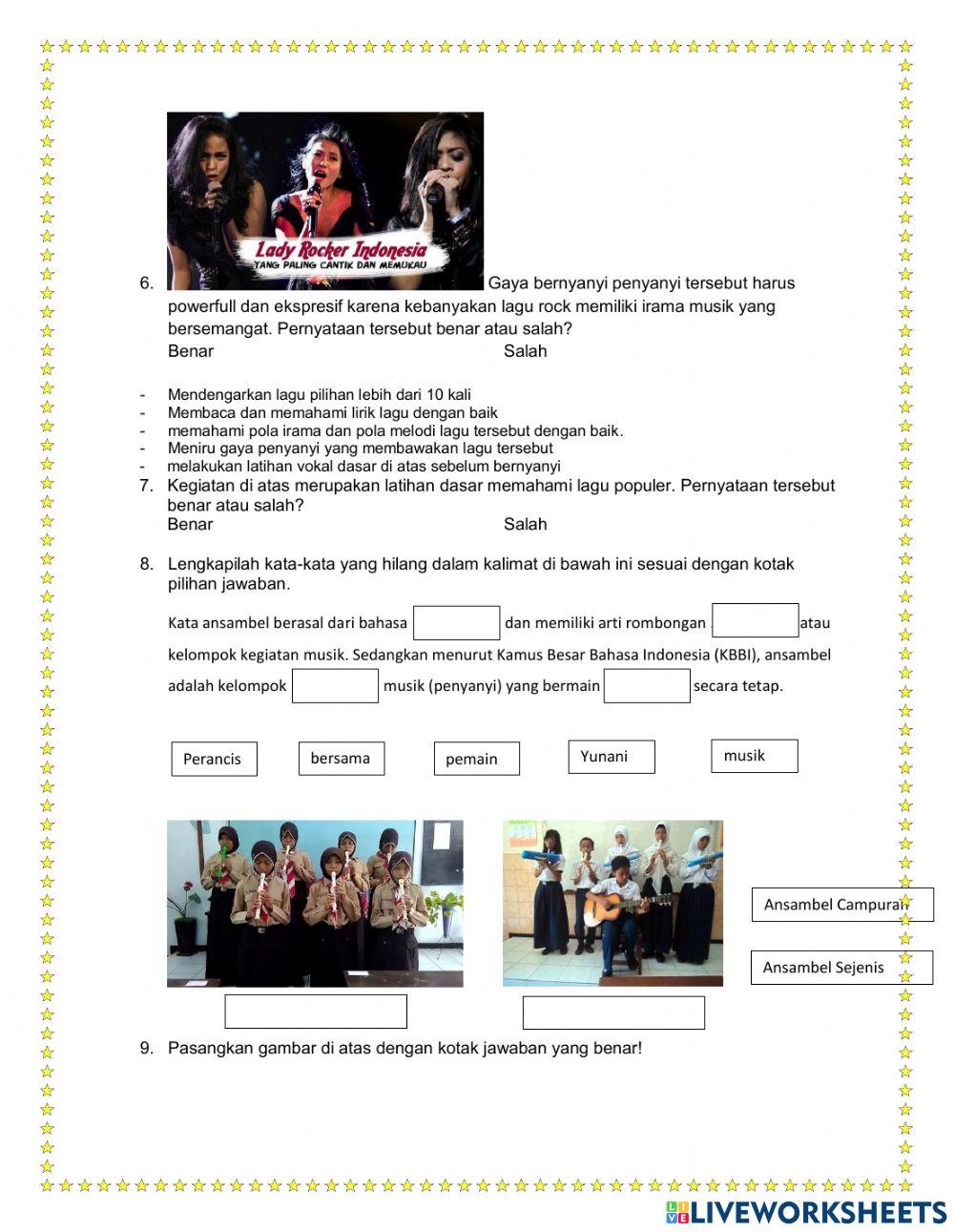 LKPD Seni Musik Sem 2 Kelas 9