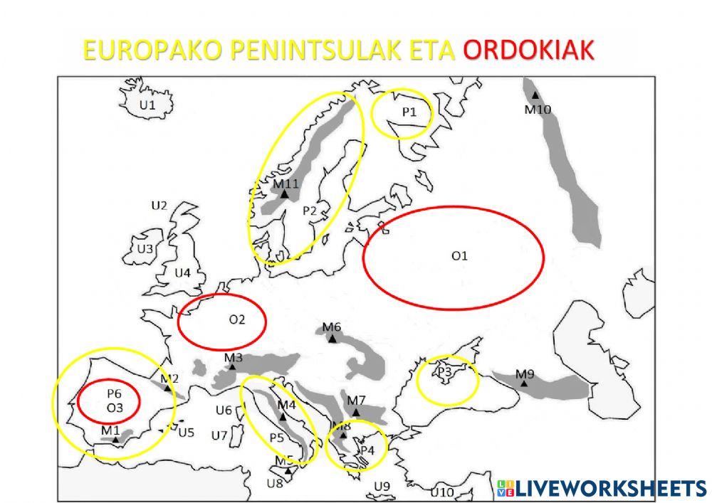 Europako geografia fisikoa