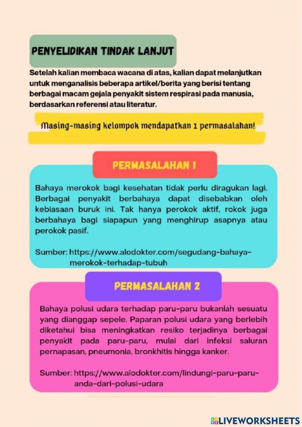 Gangguan Sistem Respirasi Pada Manusia