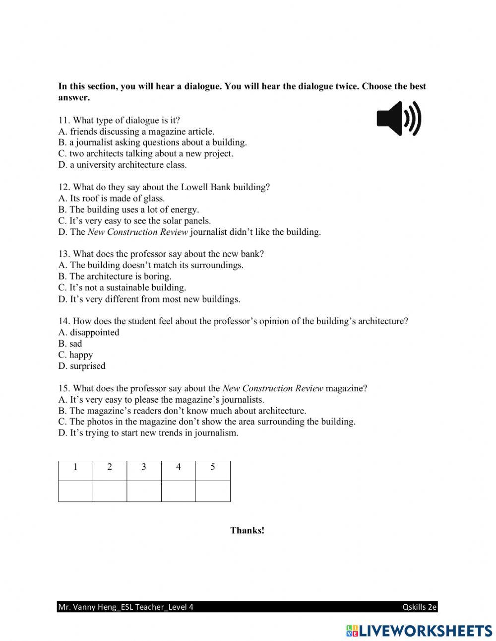 Qskills 2e-Level 4-Unit1-Quiz B