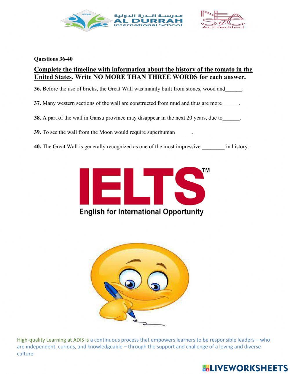 IELTS Listening Test Practice Section 4