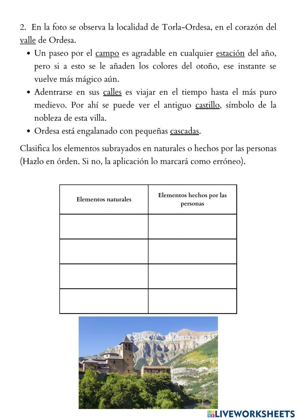 Los tipos de paisaje