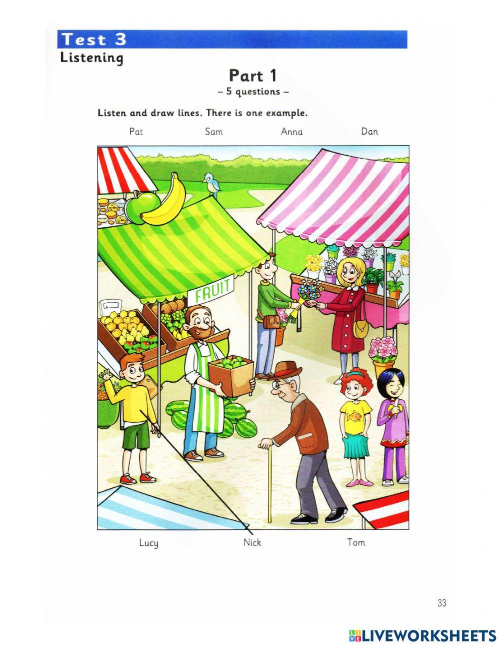 Starters - listening - week 3