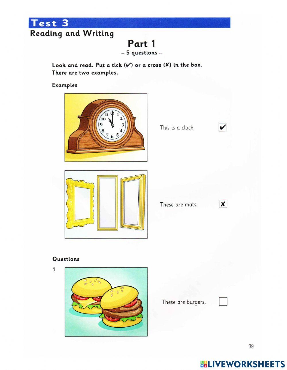 Starters - reading - weeak 3